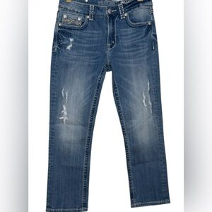 Miss Me Women's Boyfriend Capri Jeans Size 27  JB1046P